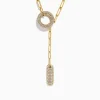 Effy Jewelry D'Oro 14k Yellow Gold Paperclip Chain Diamond Necklace | Necklaces & Pendants