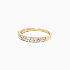 Effy Jewelry D'Oro 14K Yellow Gold Pave Diamond Ring, 0.37 TCW | Rings