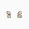 Effy Jewelry D'oro 14K Yellow Gold Toi Et Moi Diamond Stud Earrings 0.52 TCW | Earrings