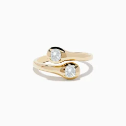 Effy Jewelry D'Oro 14K Yellow Gold Two-of-Us Diamond Ring, 0.59 TCW | Rings