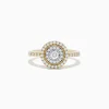 BH Multi Duo 14K Two Tone Gold Diamond Halo Ring 0.46 TCW | Rings