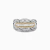 Effy Jewelry Duo 14K White and Yellow Gold Diamond Ring | Rings