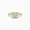 Effy Jewelry Duo 14K Yellow and White Gold Diamond Cluster Ring 0.73 TCW | Rings