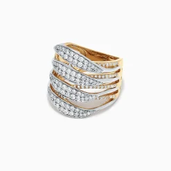 Effy Jewelry Duo 14K Yellow and White Gold Diamond Ring, 1.31 TCW | Rings