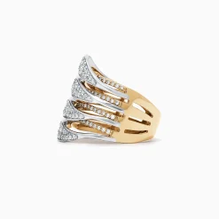 Effy Jewelry Duo 14K Yellow and White Gold Diamond Ring, 1.31 TCW | Rings