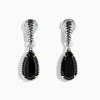 BH Multi Eclipse 925 Sterling Silver Onyx Earrings, 6.08 TCW | Earrings
