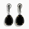 Effy Jewelry Eclipse 925 Sterling Silver and 18K Yellow Gold Onyx Earrings | Earrings