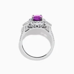 Effy Jewelry Effy Hematian 18K White Gold Purple Sapphire and Diamond Ring | Rings