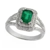 Effy Jewelry Gemma White Gold Emerald u0026 Diamond Ring, 1.37 TCW | Rings