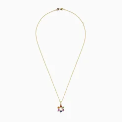 BH Multi 14K Gold Multi Sapphire u0026 Diamond Star of David Pendant, 1.96 TCW | Necklaces & Pendants