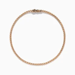 Effy Jewelry 14K Rose Gold 0.25 Ct. Diamond Tennis Bracelet | Bracelets