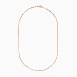Effy Jewelry 14K Rose Gold 18" 2.5mm Paperclip Necklace | Necklaces & Pendants
