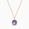Effy Jewelry 14K Rose Gold Amethyst and Diamond Pendant, 6.62 TCW | Necklaces & Pendants