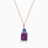 Effy Jewelry 14K Rose Gold Amethyst, Tanzanite and Diamond Pendant, 6.16 TCW | Necklaces & Pendants