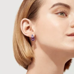 Effy Jewelry 14K Rose Gold Amethyst, Tanzanite and Diamond Earrings, 8.62 TCW | Earrings