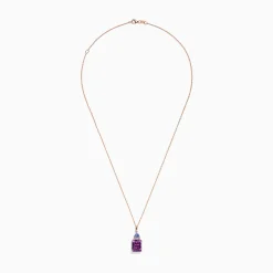 Effy Jewelry 14K Rose Gold Amethyst, Tanzanite and Diamond Pendant, 6.16 TCW | Necklaces & Pendants