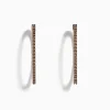 Effy Jewelry 14K Rose Gold Brown Diamond Hoop Earrings 1.60 TCW | Earrings