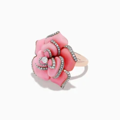Effy Jewelry 14K Rose Gold Conch Shell and Diamond Ring | Rings