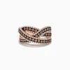 Effy Jewelry 14K Rose Gold Diamond Criss Cross Ring, 1.06 TCW | Rings