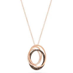 Effy Jewelry 14K Rose Gold Espresso and White Diamond Pendant, 0.48 TCW | Necklaces & Pendants