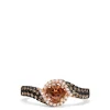 Effy Jewelry 14K Rose Gold Espresso and White Diamond Ring, 0.93 TCW | Rings