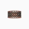 Effy Jewelry 14K Rose Gold Espresso and White Diamond Ring, 1.25 TCW | Rings