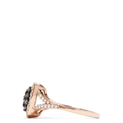Effy Jewelry 14K Rose Gold Espresso and White Diamond Ring, 0.60 TCW | Rings