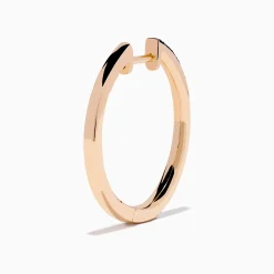 Effy Jewelry 14K Rose Gold Espresso, Black and White Diamond Hoop Earrings | Earrings