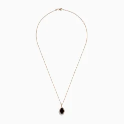 Effy Jewelry 14K Rose Gold Garnet and Diamond Pendant | Necklaces & Pendants