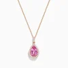 Effy Jewelry 14K Rose Gold Kunzite and Diamond Pendant | Necklaces & Pendants
