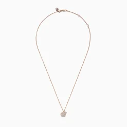 Effy Jewelry 14K Rose Gold Pave Diamond Disk Pendant, 0.25 TCW | Necklaces & Pendants