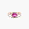 Effy Jewelry 14K Rose Gold Pink Sapphire and Diamond Ring | Rings
