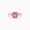 Effy Jewelry 14K Rose Gold Pink Sapphire and Diamond Ring | Rings