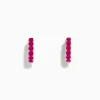 Effy Jewelry 14K Rose Gold Pink Sapphire Huggie Earrings | Earrings