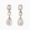 Effy Jewelry 14K Rose Gold Quartz Crystal, Rose Quartz and Pink Mother Of Pearl Earrings | Earrings