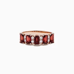 BH Multi 14K Rose Gold Rhodolite Garnet and Diamond Ring, 2.34 TCW | Rings