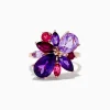 Effy Jewelry 14K Rose Purple and Pink Amethyst, Rhodolite, and Pink Tourmaline Ring | Rings