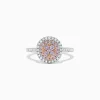 BH Multi 14K Two Tone Gold Pink and White Diamond Ring, 0.57 TCW | Rings