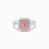 Effy Jewelry 18K Two Tone Gold White and Pink Diamond Ring | Rings