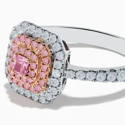 Effy Jewelry 18K Two Tone Gold White and Pink Diamond Ring | Rings