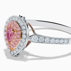 Effy Jewelry 18K Two Tone Gold White and Pink Diamond Ring | Rings