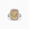 BH Multi 14K Two Tone Gold Yellow and White Diamond Ring, 1.60 TCW | Rings