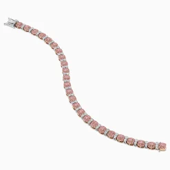 Effy Jewelry 18K Two Tone White u0026 Pink Diamond Bracelet | Bracelets