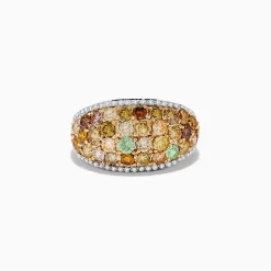 Effy Jewelry 14K Two-Tone Gold Multi Color Diamond Ring | Rings