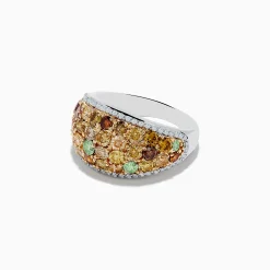 Effy Jewelry 14K Two-Tone Gold Multi Color Diamond Ring | Rings