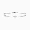 Effy Jewelry 14K White Gold Bezel Diamond Bezel Bracelet | Bracelets