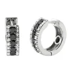 Effy Jewelry 14K White Gold Black and White Diamond Earrings, 0.92 TCW | Earrings