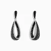 Effy Jewelry 14K White Gold Black and White Diamond Earrings, 1.30 TCW | Earrings