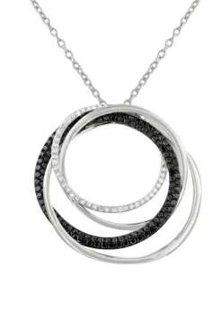 Effy Jewelry 14K White Gold Black and White Diamond Pendant, 1.06 TCW | Necklaces & Pendants
