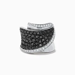 Effy Jewelry 14K White Gold Black and White Diamond Ring | Rings